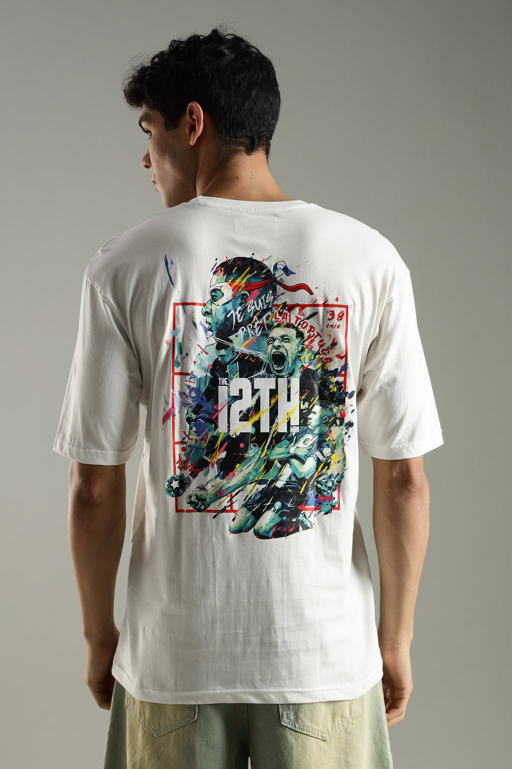 La Tortuga | Mbappe | Unisex Oversized Graphic T-Shirt | Drop-Shoulder | 180 GSM Biowashed Cotton