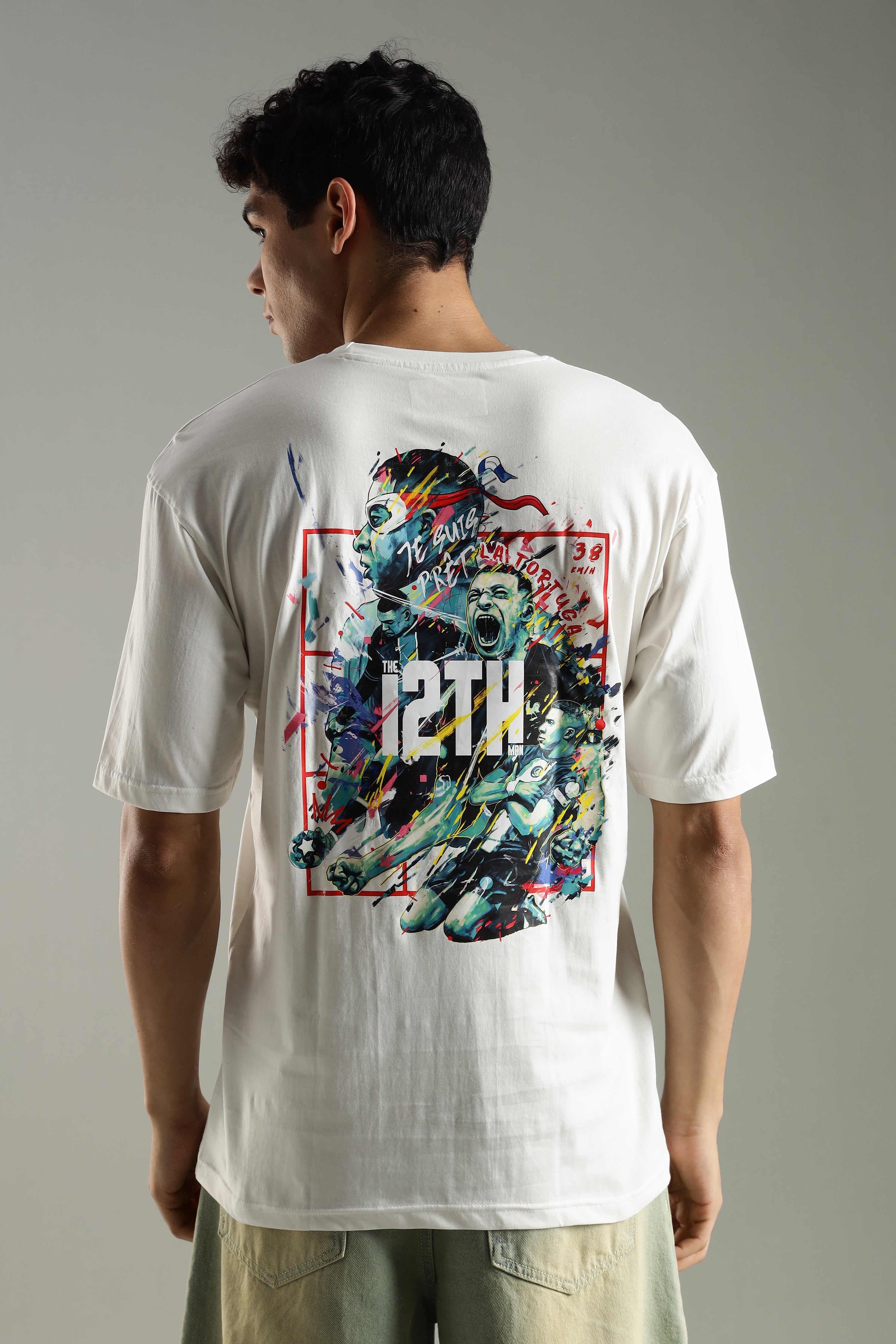 La Tortuga | Mbappe | Unisex Oversized Graphic T-Shirt | Drop-Shoulder | 180 GSM Biowashed Cotton