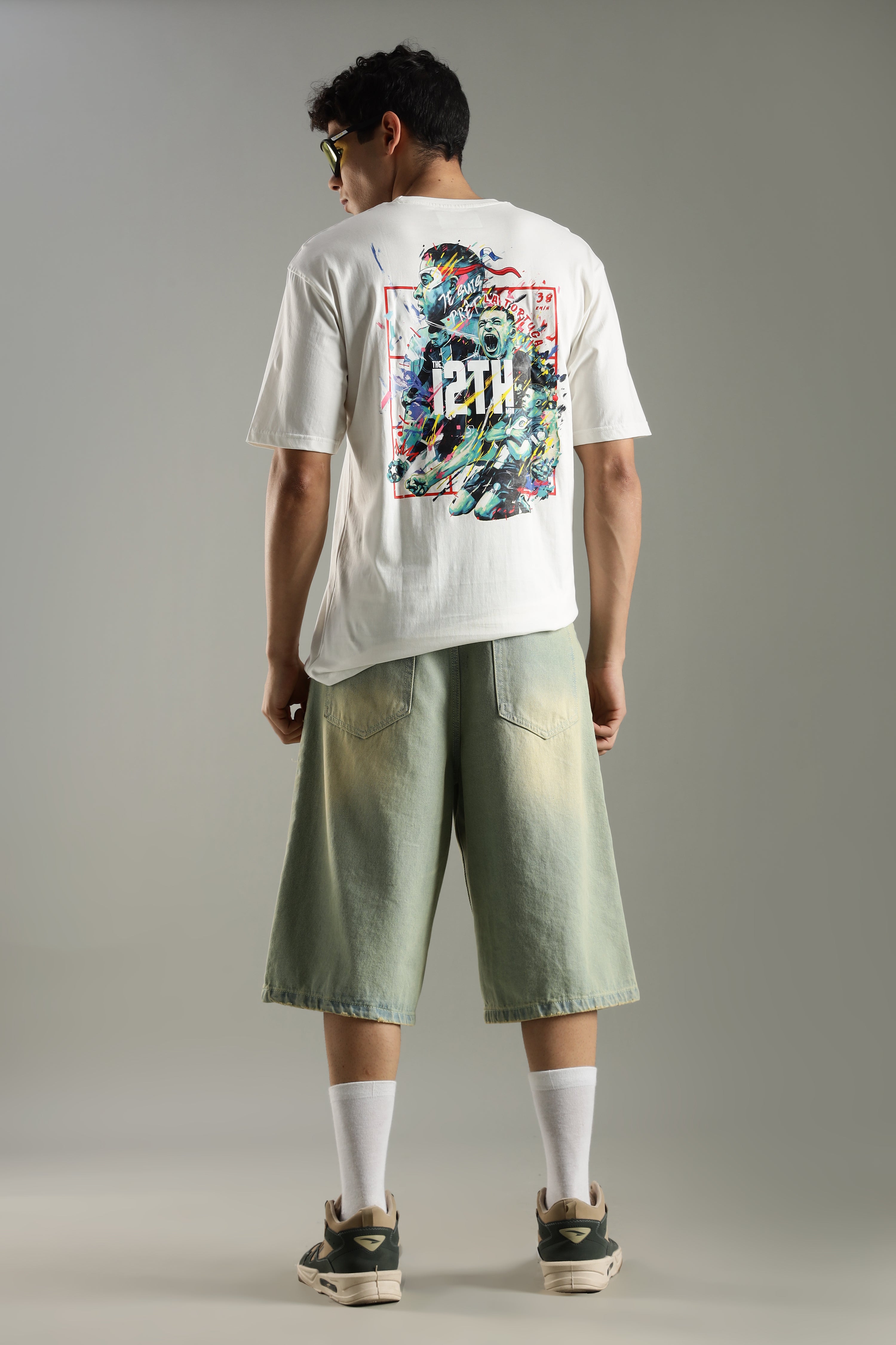 La Tortuga | Mbappe | Unisex Oversized Graphic T-Shirt | Drop-Shoulder | 180 GSM Biowashed Cotton