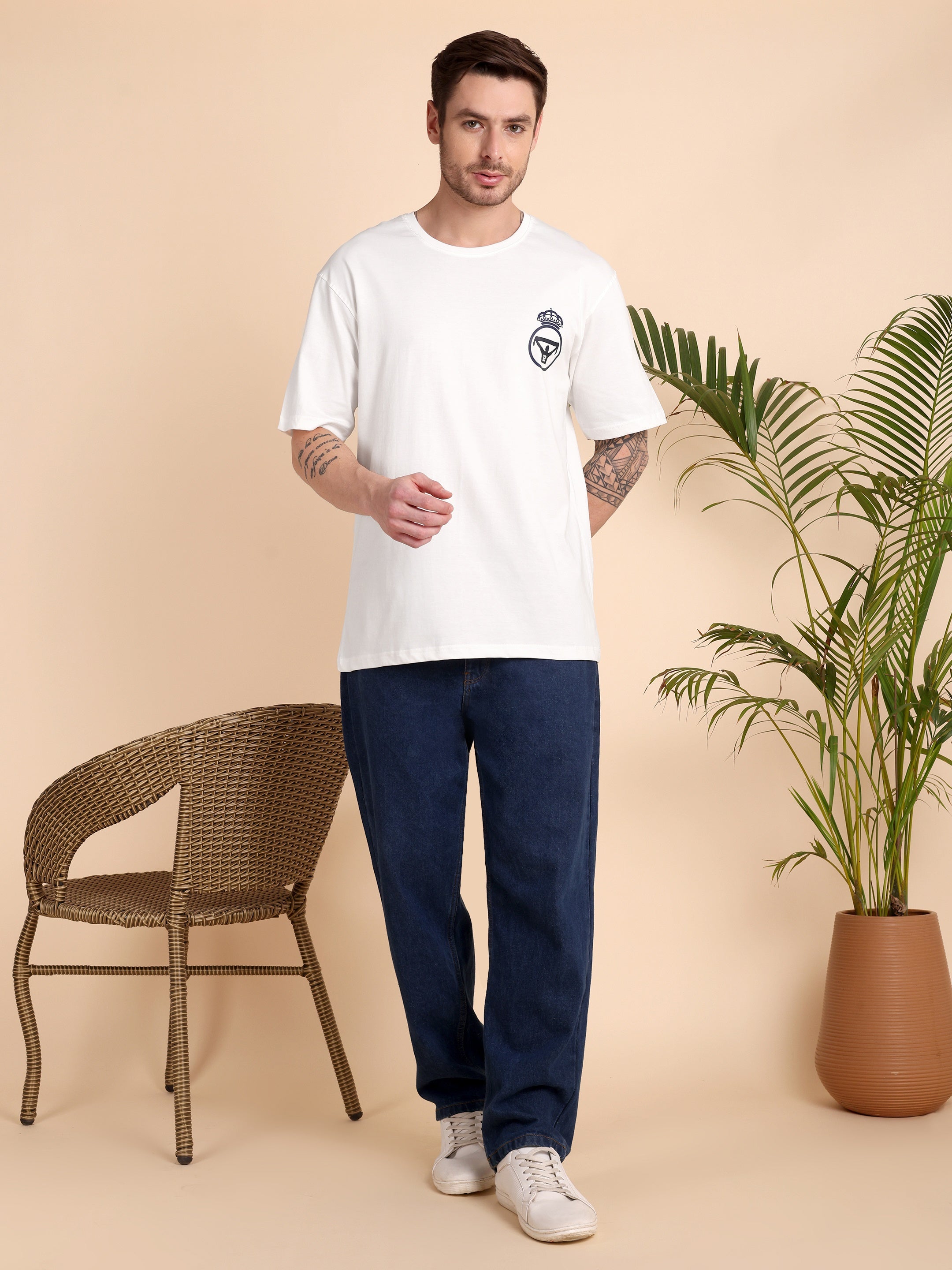 THE ETERNAL GLORY | Real Madrid | Unisex Oversized Graphic T-Shirt | Drop Shoulder | 180 GSM Biowashed Cotton