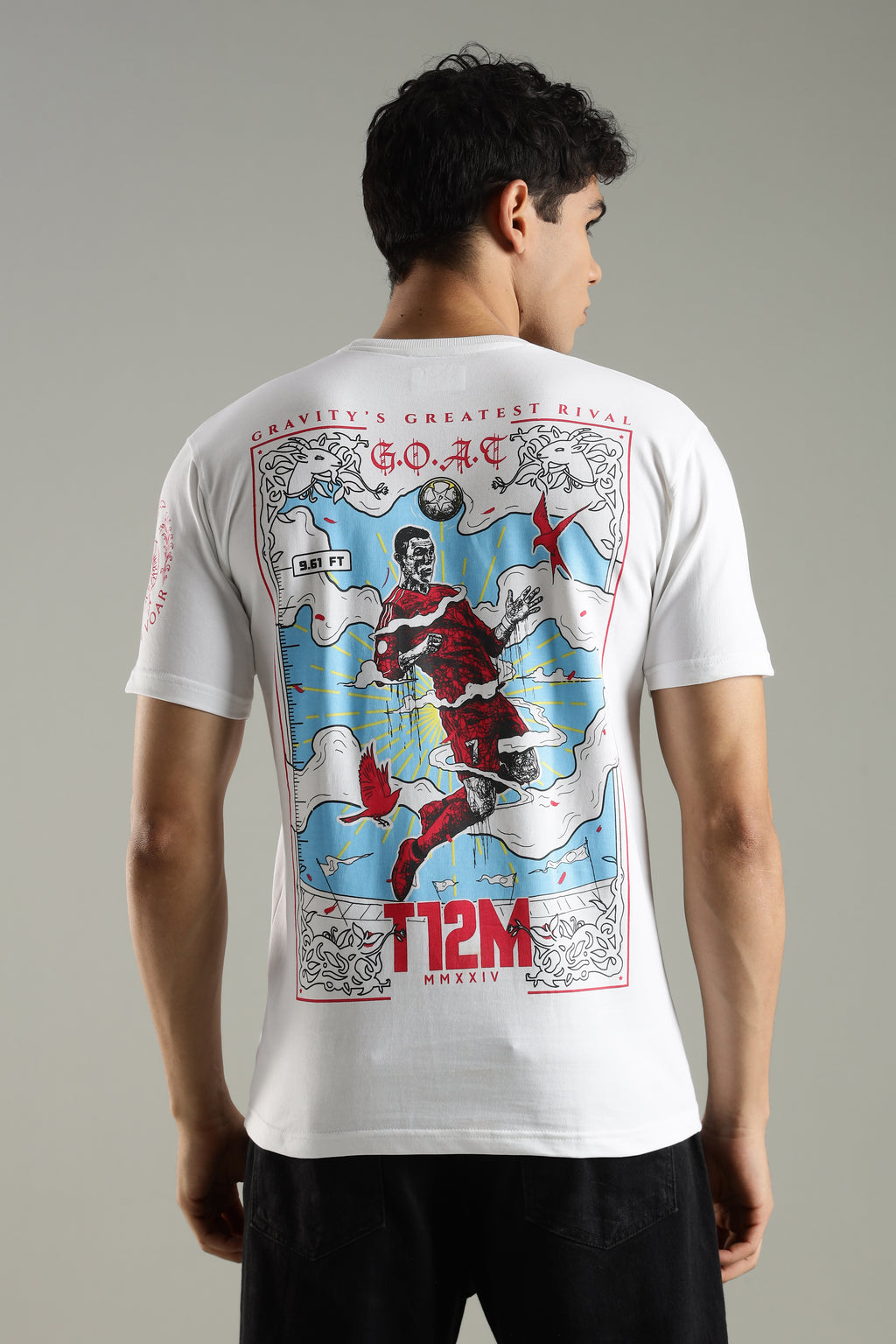 AIR 7 - GOAT EDITION | Cristiano Ronaldo | Unisex Regular Fit Graphic T-Shirt | 180 GSM Biowashed Cotton