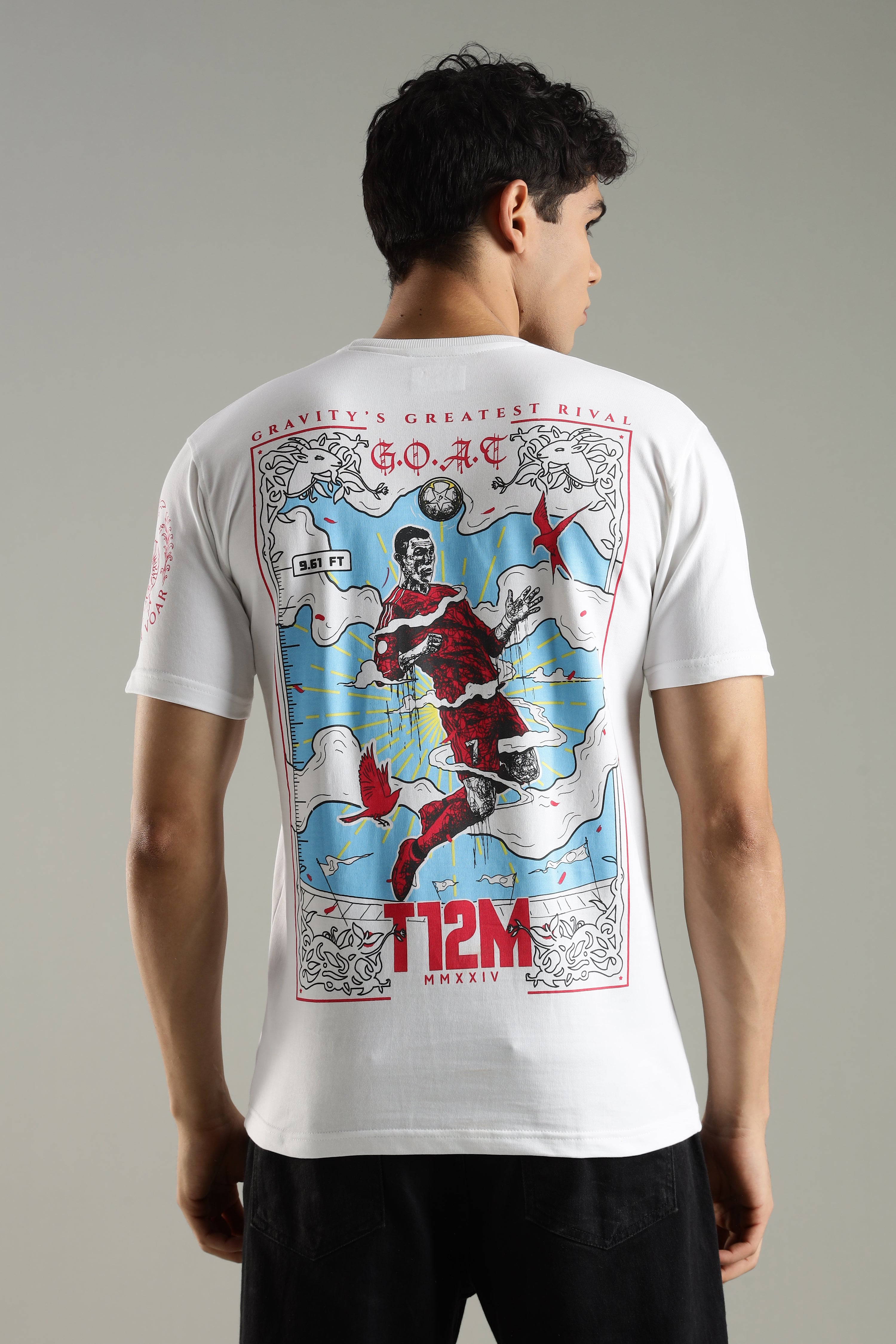 AIR 7 - GOAT EDITION | Cristiano Ronaldo | Unisex Regular Fit Graphic T-Shirt | 180 GSM Biowashed Cotton