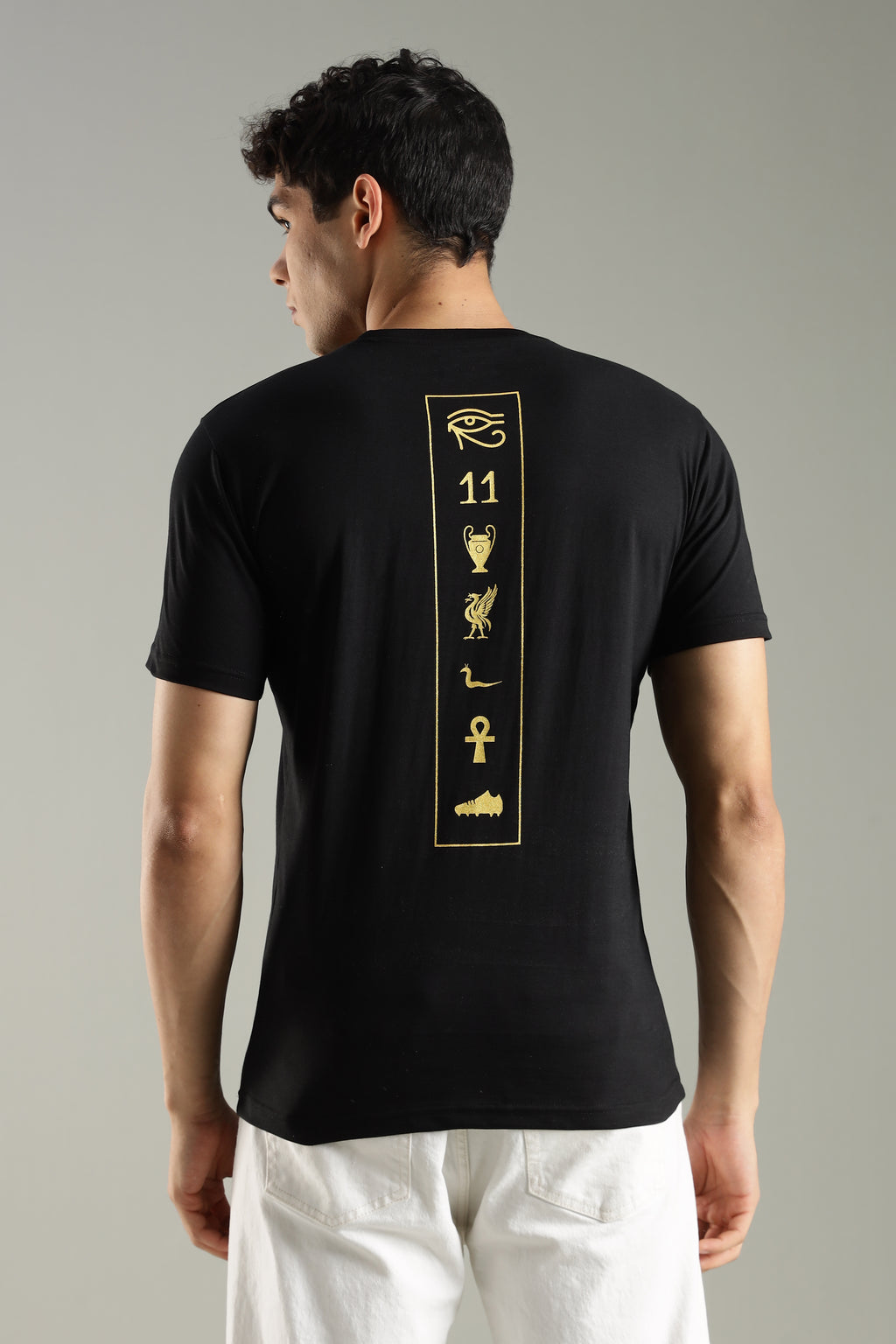 PHARAOH | Mo Salah | Unisex Regular Fit Graphic T-Shirt | 180 GSM Biowashed Cotton