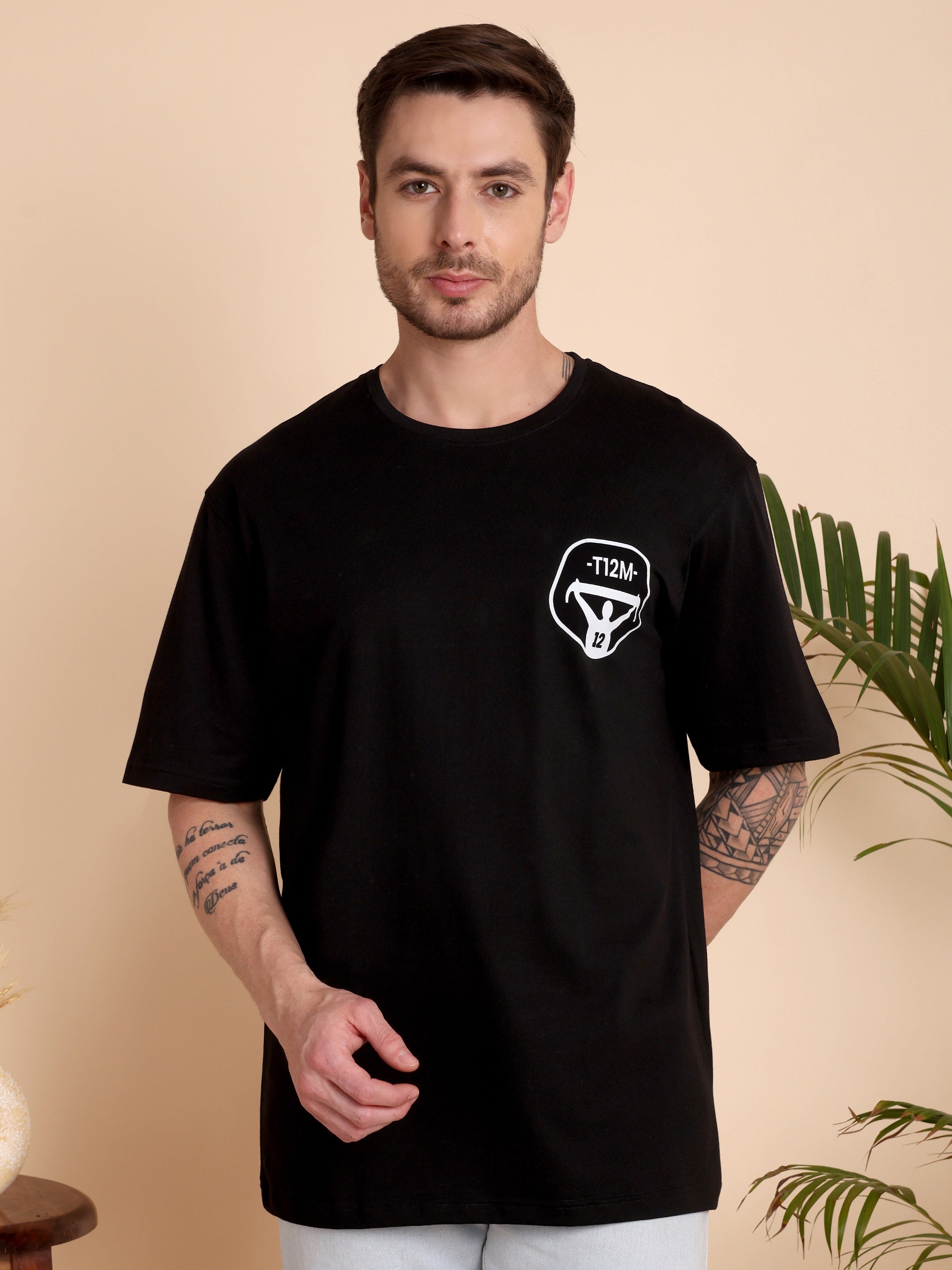 THE VANGUARD TEE | The Twelfth Man | Unisex Oversized Graphic T-Shirt | Drop-Shoulder | 180 GSM Biowashed Cotton