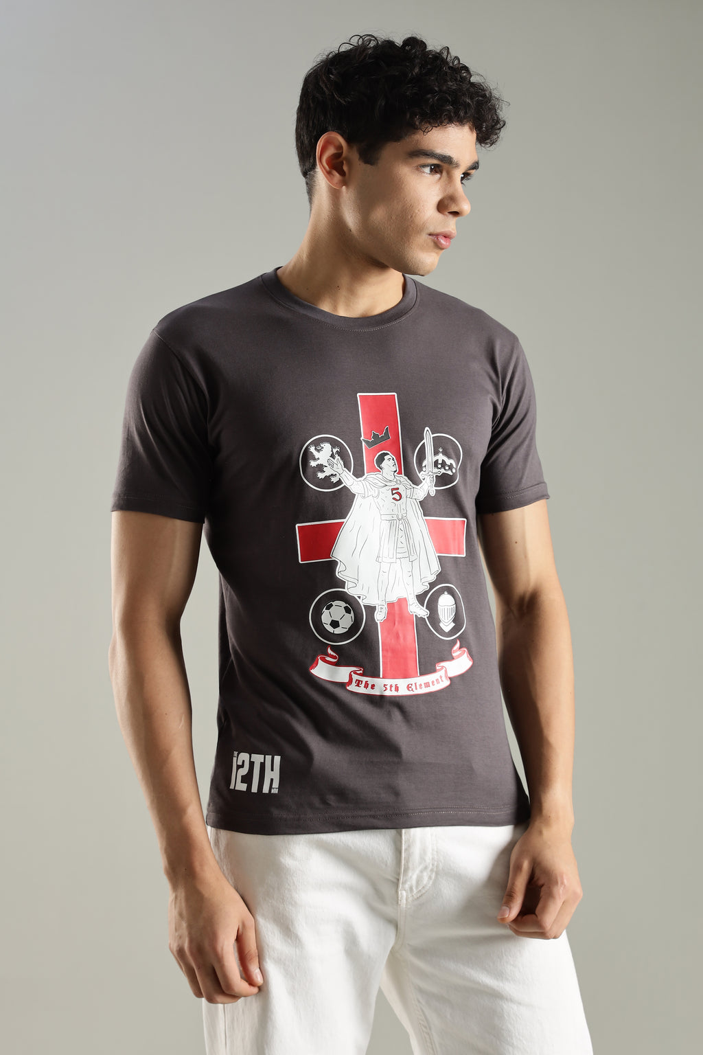 5TH ELEMENT | Jude Bellingham | Unisex Regular Fit Graphic T-Shirt | 180 GSM Biowashed Cotton