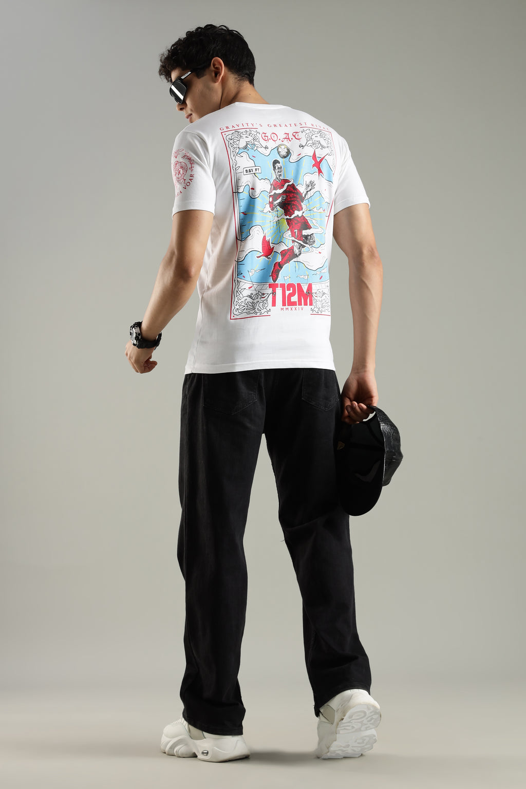 AIR 7 - GOAT EDITION | Cristiano Ronaldo | Unisex Regular Fit Graphic T-Shirt | 180 GSM Biowashed Cotton