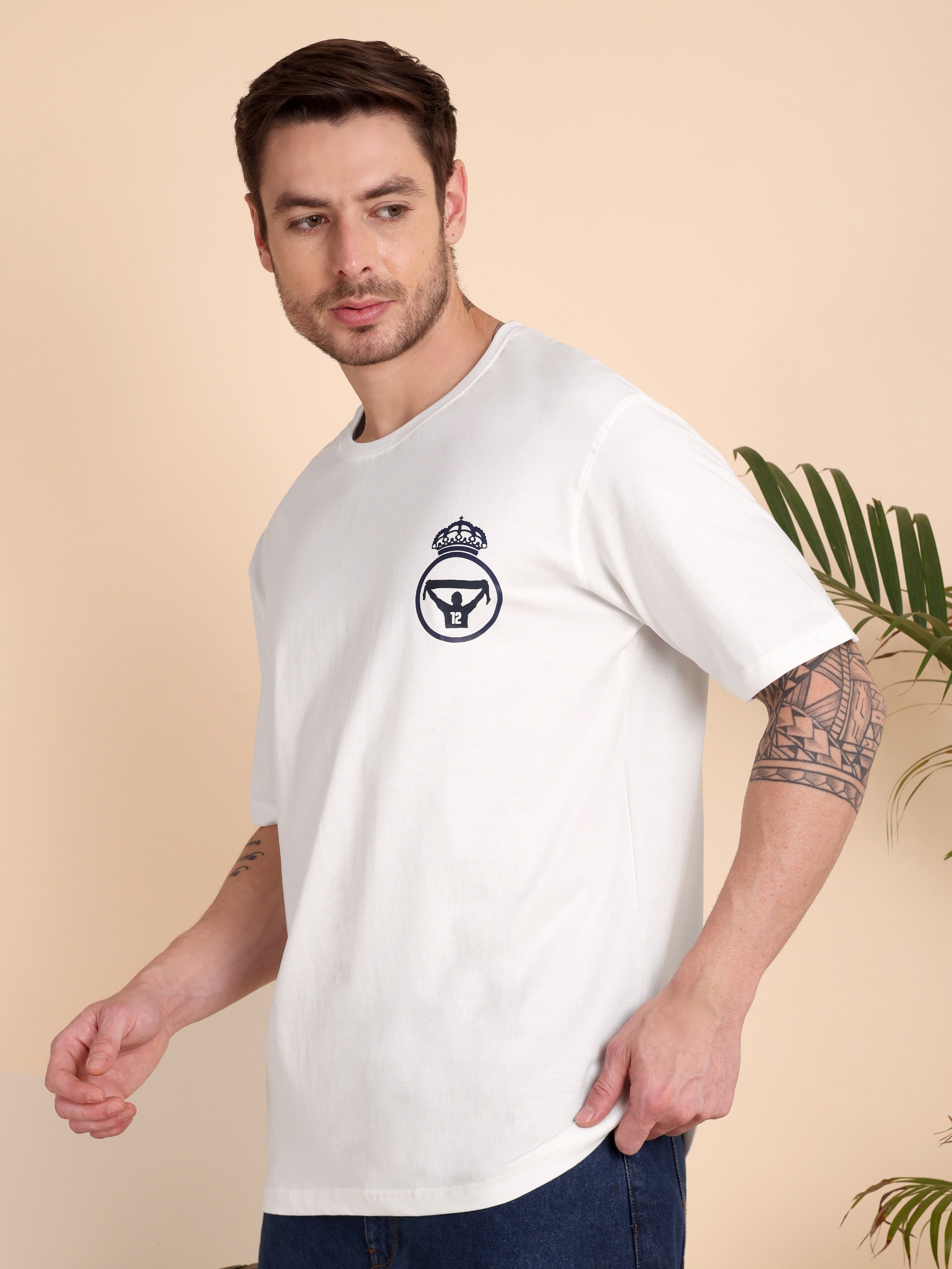 THE ETERNAL GLORY | Real Madrid | Unisex Oversized Graphic T-Shirt | Drop Shoulder | 180 GSM Biowashed Cotton