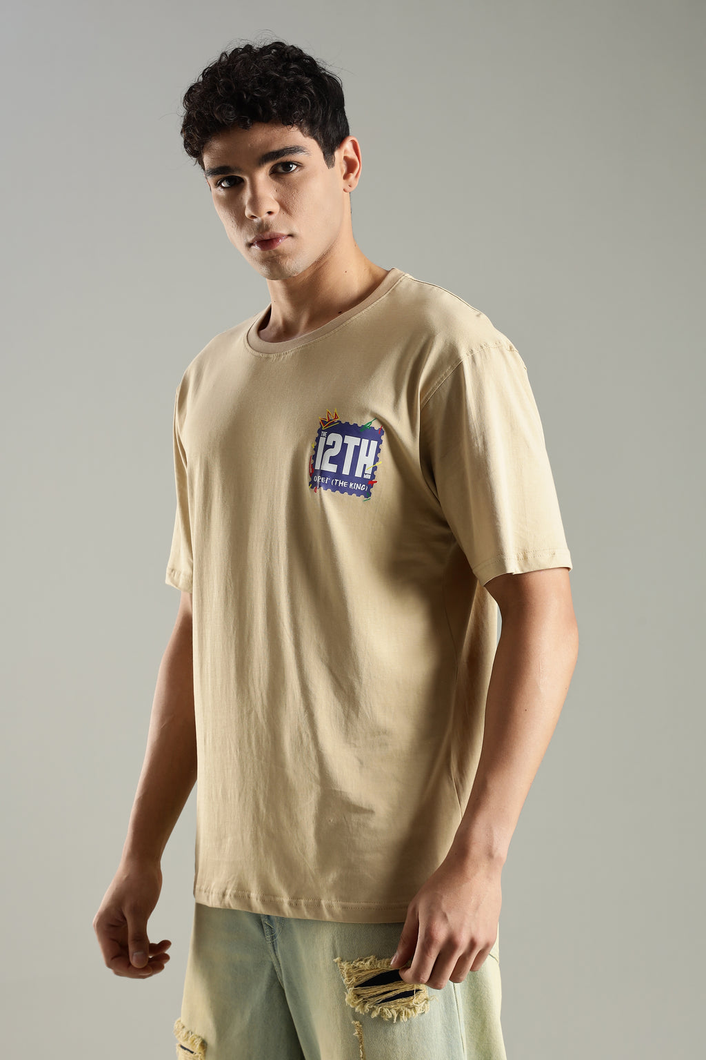 O REII | Pele | Unisex Oversized Graphic T-Shirt | Drop-Shoulder | 180 GSM Biowashed Cotton