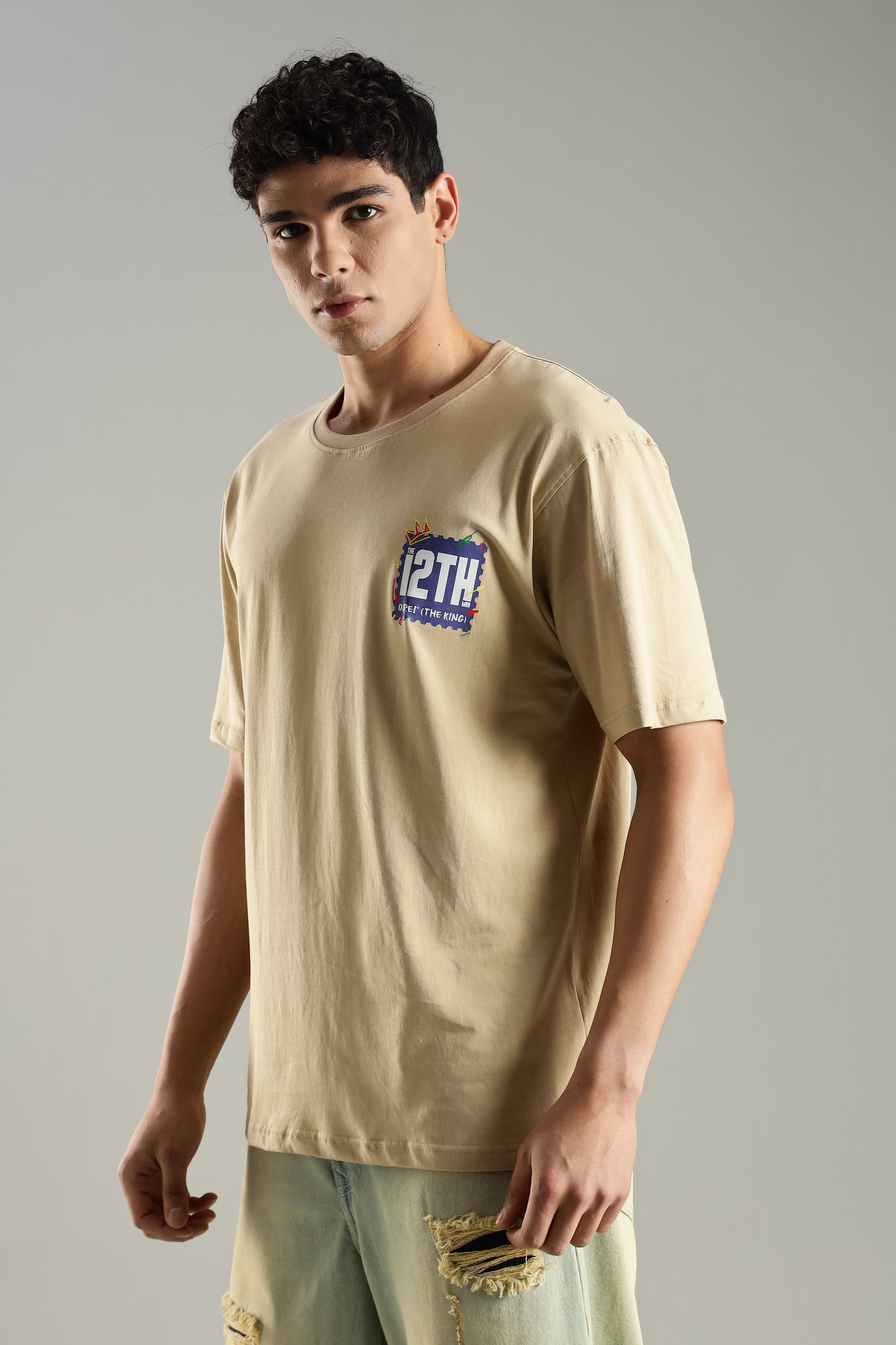 O REII | Pele | Unisex Oversized Graphic T-Shirt | Drop-Shoulder | 180 GSM Biowashed Cotton