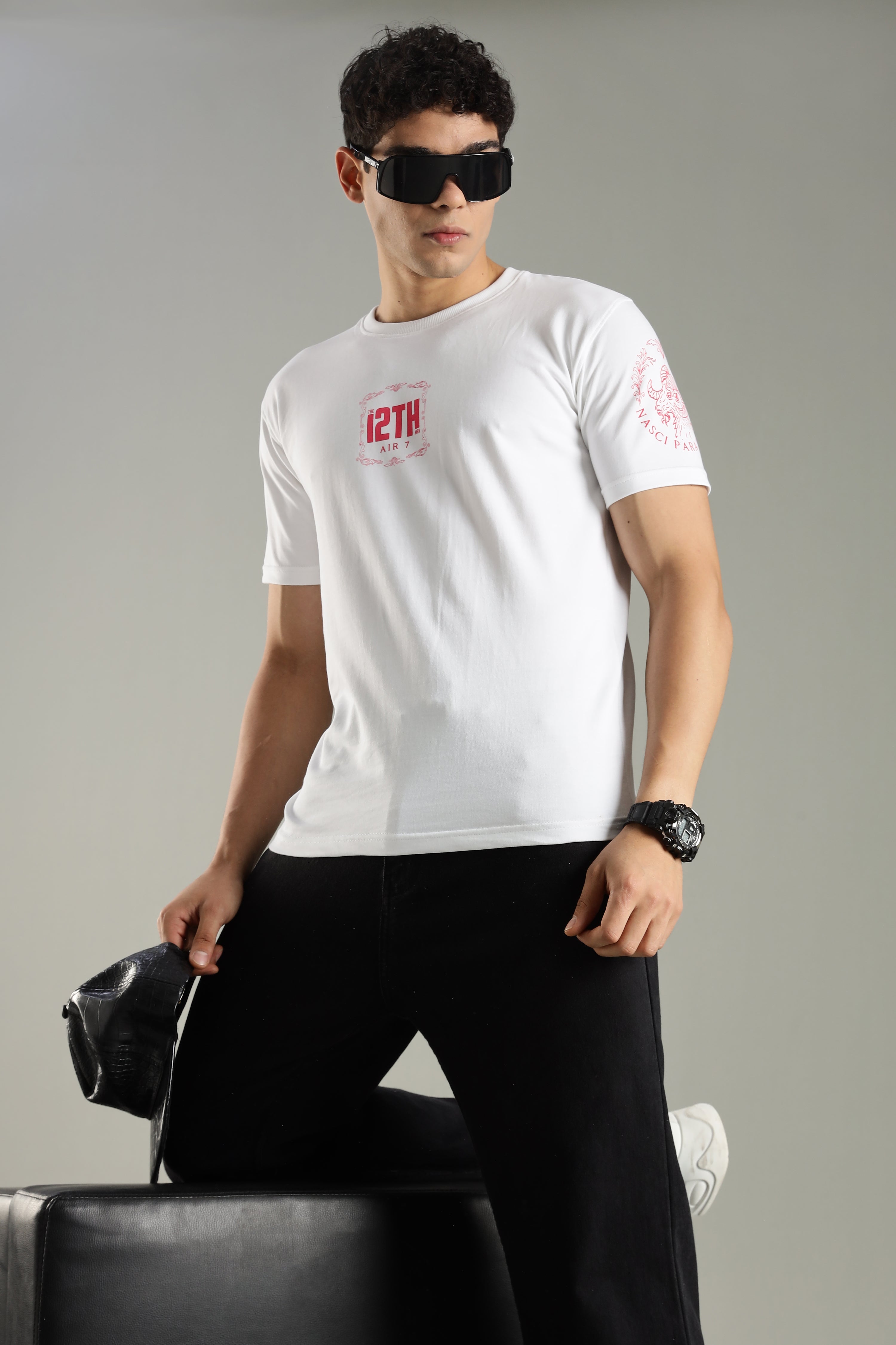 AIR 7 - GOAT EDITION | Cristiano Ronaldo | Unisex Regular Fit Graphic T-Shirt | 180 GSM Biowashed Cotton