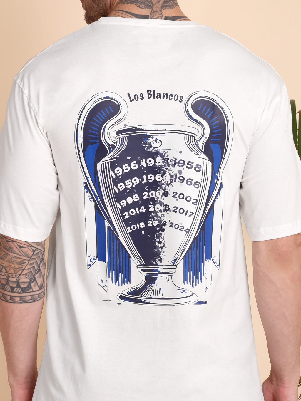 THE ETERNAL GLORY | Real Madrid | Unisex Oversized Graphic T-Shirt | Drop Shoulder | 180 GSM Biowashed Cotton