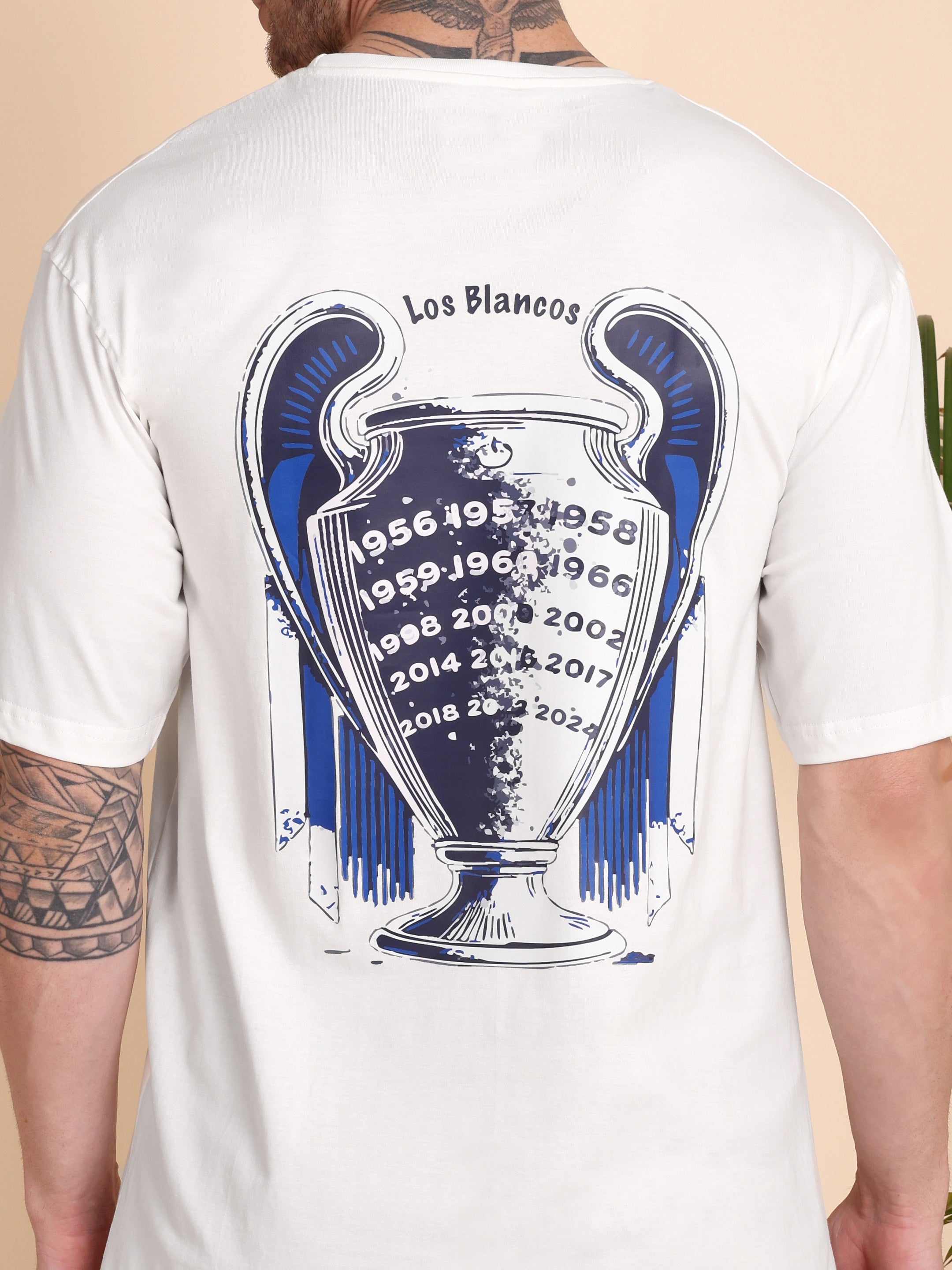THE ETERNAL GLORY | Real Madrid | Unisex Oversized Graphic T-Shirt | Drop Shoulder | 180 GSM Biowashed Cotton