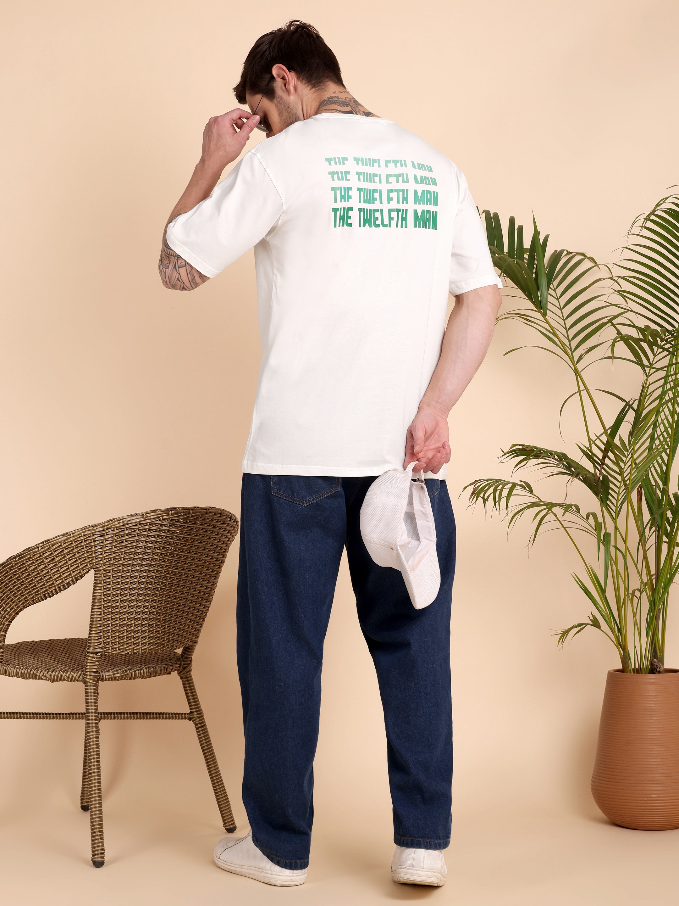 THE VANGUARD TEE | The Twelfth Man | Unisex Oversized Graphic T-Shirt | Drop-Shoulder | 180 GSM Biowashed Cotton
