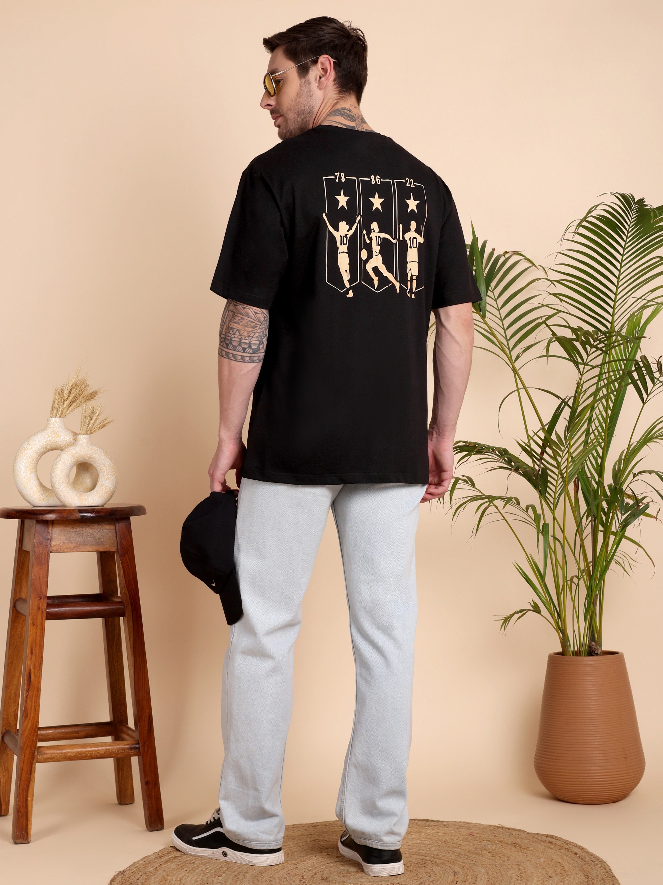 The Legacy Tee | Argentina | Unisex Oversized Graphic T-Shirt | Drop-Shoulder | 180 GSM Biowashed Cotton