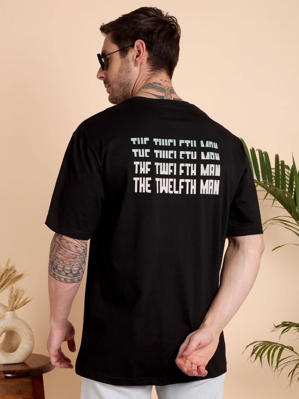 THE VANGUARD TEE | The Twelfth Man | Unisex Oversized Graphic T-Shirt | Drop-Shoulder | 180 GSM Biowashed Cotton