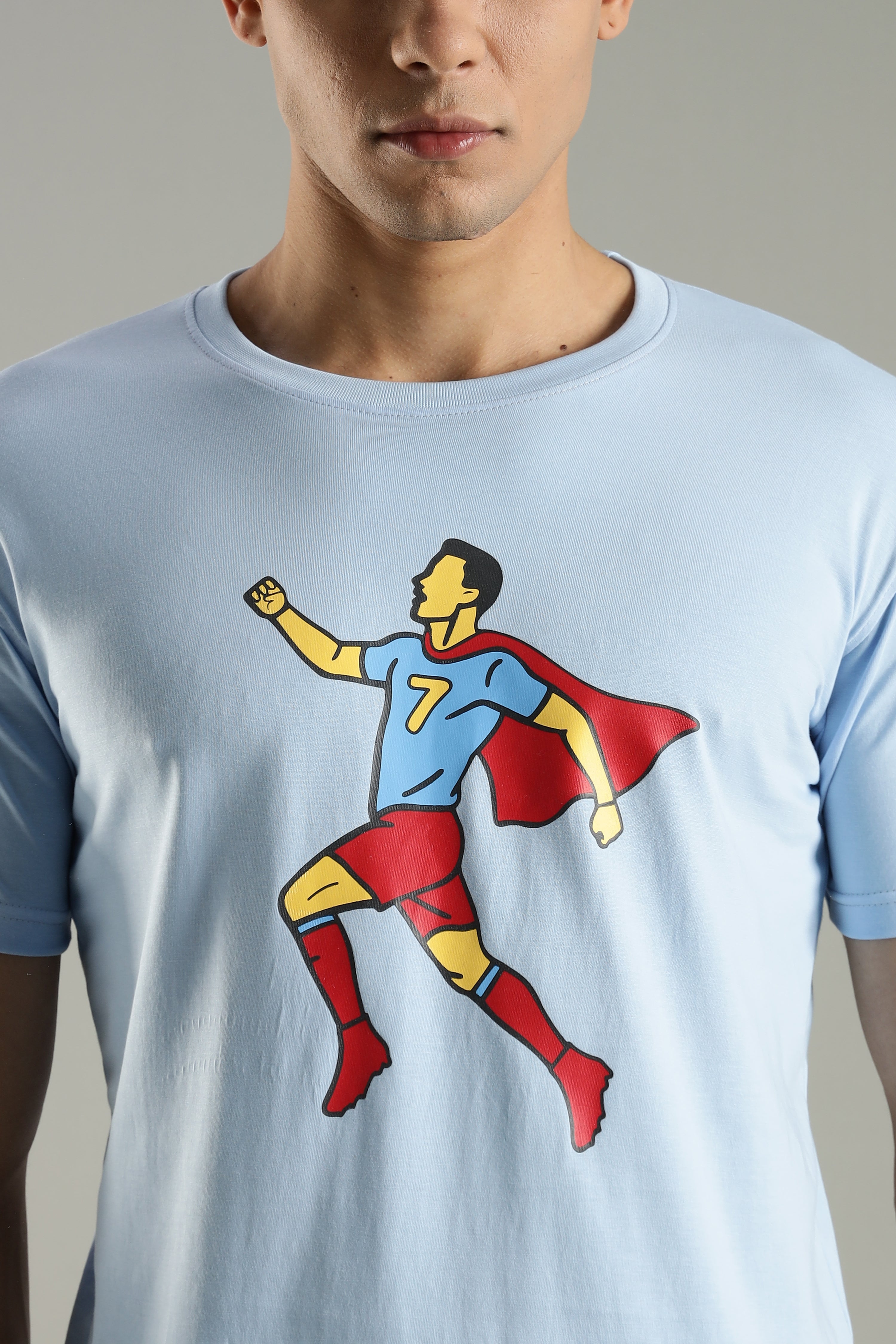 SIUUU-PERMAN | Cristiano Ronaldo | Unisex Regular Fit Graphic T-Shirt | 180 GSM Biowashed Cotton