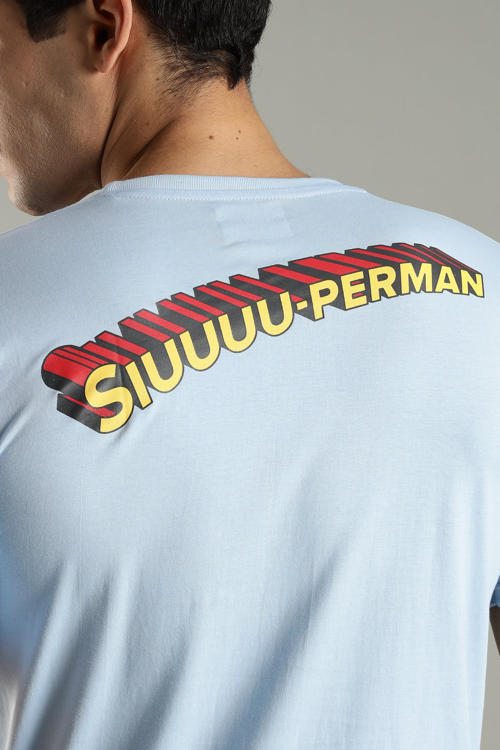 SIUUU-PERMAN | Cristiano Ronaldo | Unisex Regular Fit Graphic T-Shirt | 180 GSM Biowashed Cotton