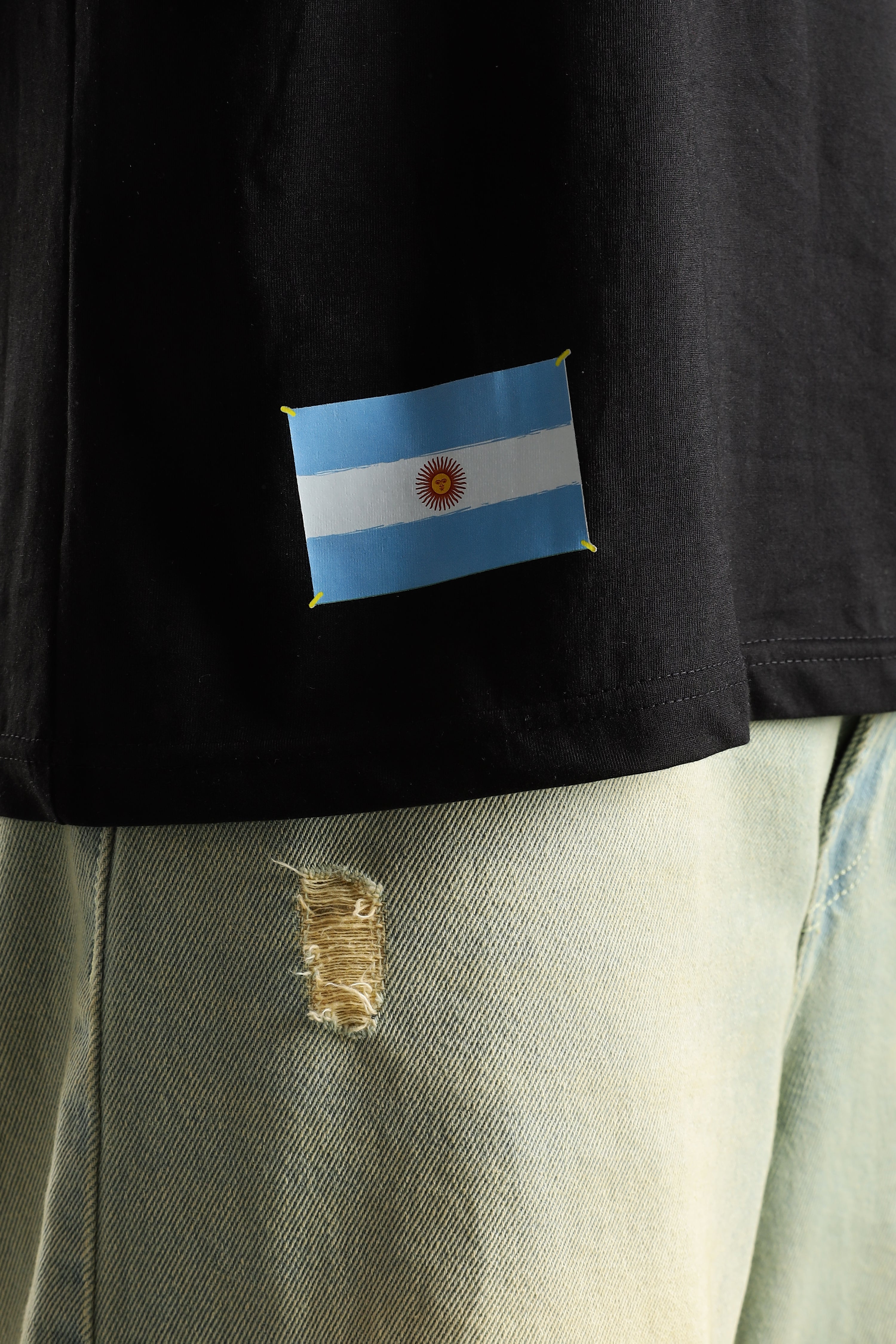 EL DIOS – HAND OF GOD | Maradona | Unisex Oversized Graphic T-Shirt | Drop-Shoulder | 180 GSM Biowashed Cotton