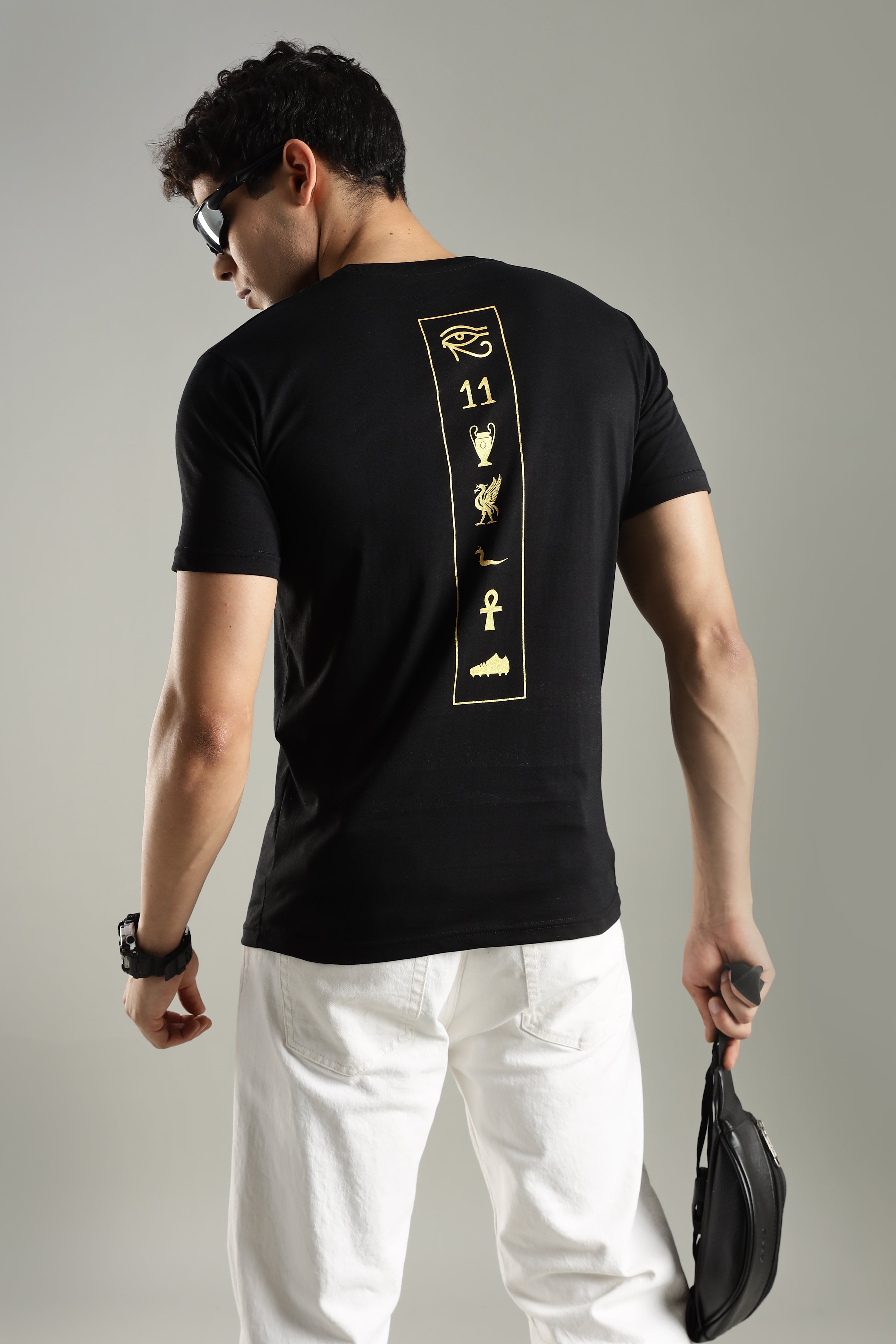 PHARAOH | Mo Salah | Unisex Regular Fit Graphic T-Shirt | 180 GSM Biowashed Cotton